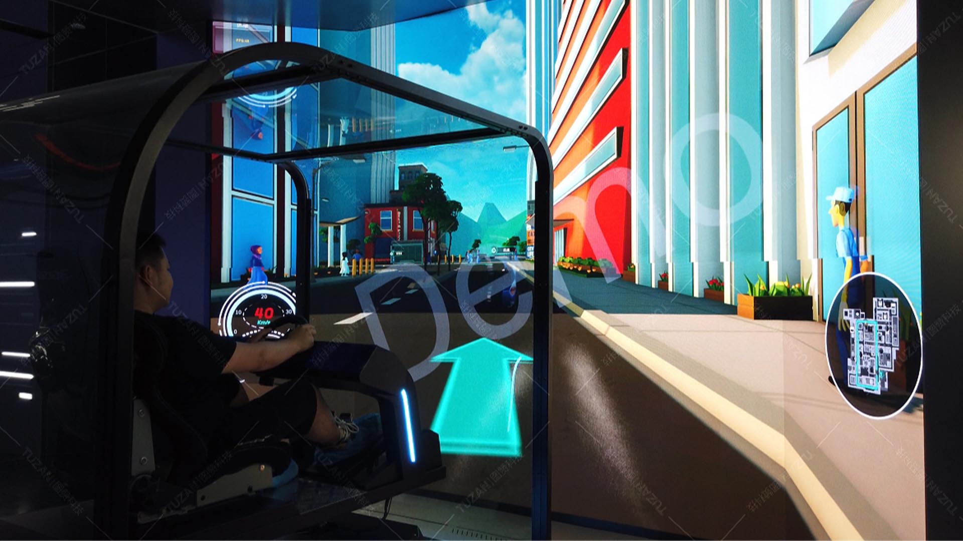 虚拟驾驶系统在多媒体展厅的应用