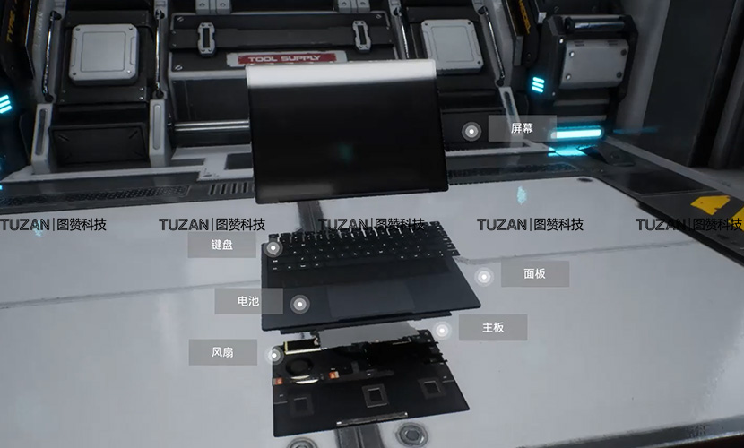 tuzan图赞3D互动展示系统应用于多媒体展厅